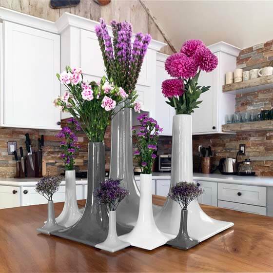 ceramic vase tablescape