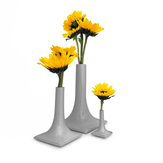 gray luxury ceramic vase set